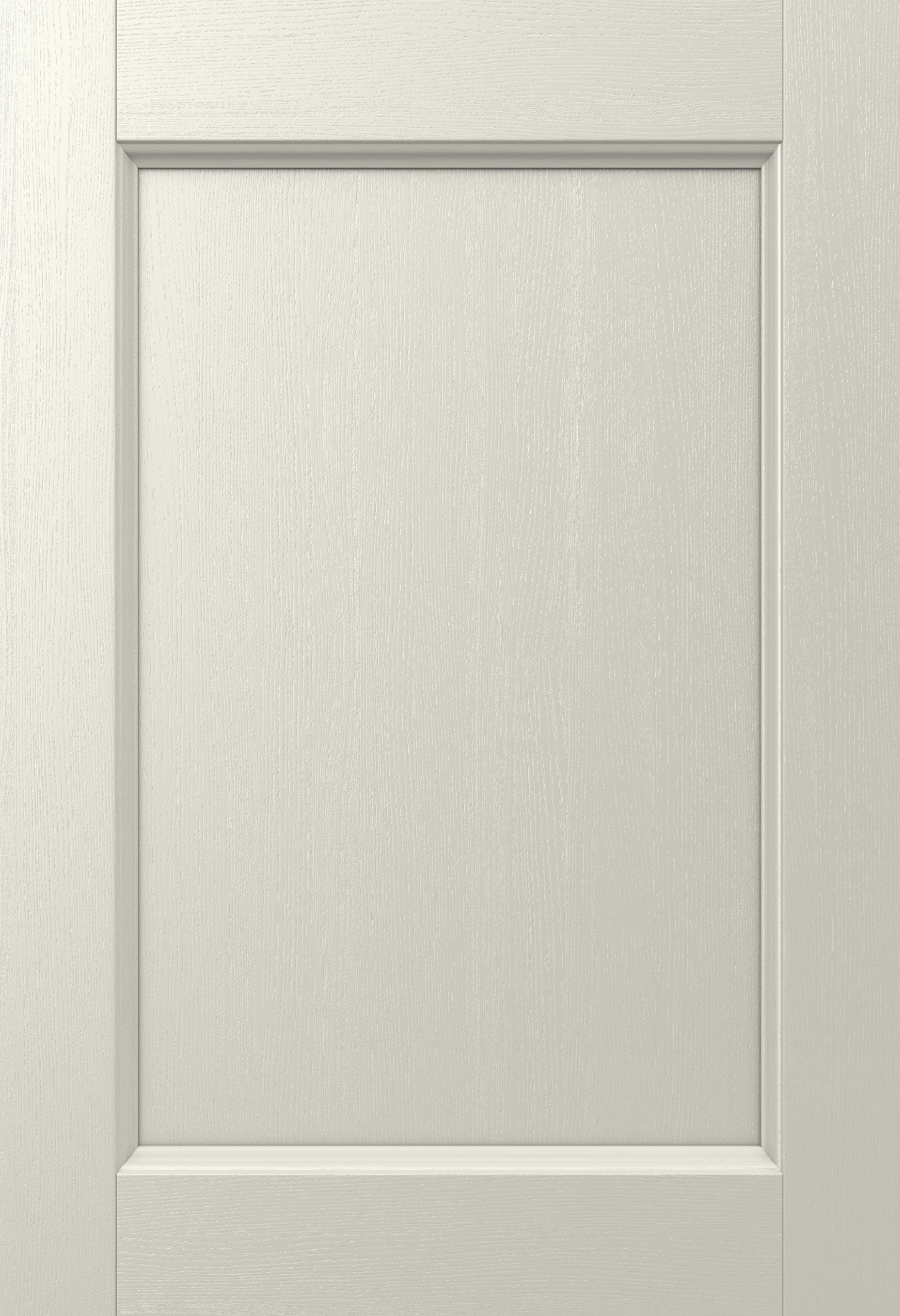 Bramley Beaded painted shaker door front in Dove Grey — available for Deelux media walls