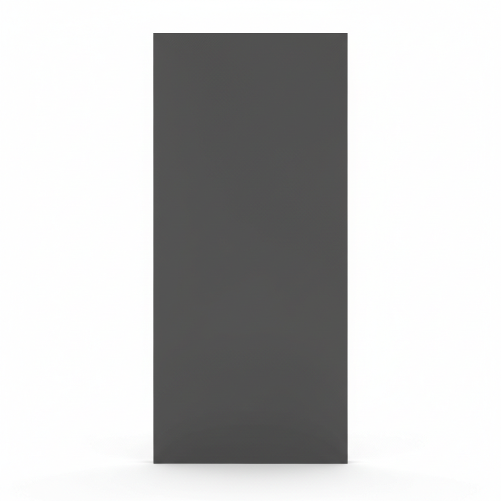 Tamora Soft-Matte slab door front in Graphite — available for Deelux media walls